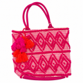 Woven Tassel Tote Bag