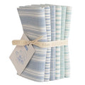 Woven Tea Towel Fat Quarter Bundle - Blue/Teal