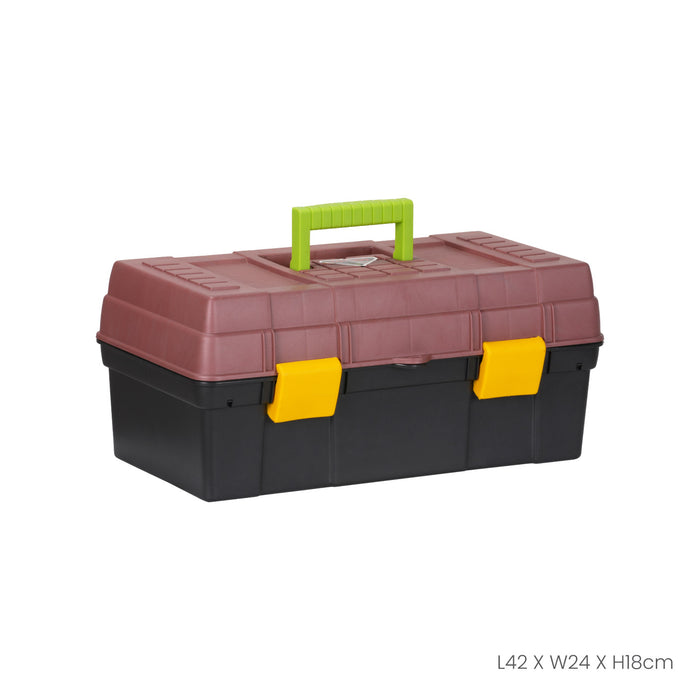 ZIPPY TOOL BOX W/2 LEVEL TRAY (7706)