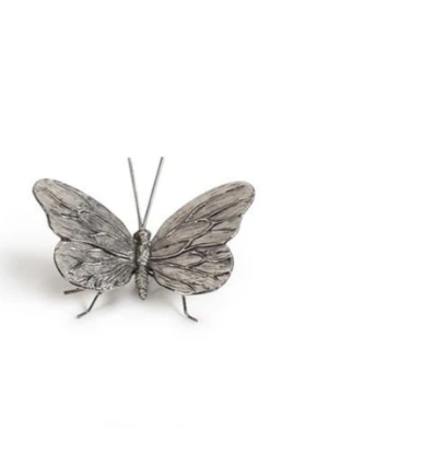 Zodax Decorative Antique Pewter Butterfly